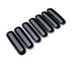Front Grille Mesh Covers For Jeep Wrangler JK 07-17