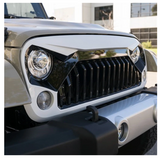 Gladiator Vader Front Painted Black White Grille For 2007-2018 Jeep Wrangler