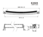 Hot Sales Curved Work Light Bars Off-Road Light Bars Dual Rows Bar Lamps