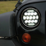 Jeep LED Headlights With 4" Jeep Fog Lights & Spot Work Lights