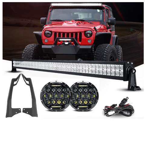 Jeep JK - MVP LED Headlights & Light Bar Package