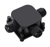 Junction Box, 5Pcs Waterproof IP68 Cable Connector, Larger 3-Way External Electrical Junction Box Ø 5.5mm-10.2mm (1 PCS Screwdriver)