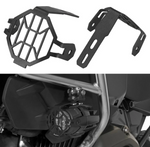 LED Auxiliary Fog Lights With Protector Guard Covers & Wiring Harness