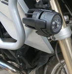 LED Auxiliary Fog Lights With Protector Guard Covers & Wiring Harness