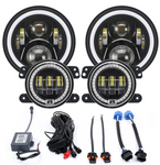 LED Color RGB Changing Headlight + Fog Light Kit Combo For 2007-2018 Jeep Wrangler