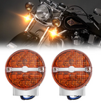 LED Rear Fender Tip Tail Light & Flat Lens LED Turn Signal Lights