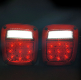 LED Tail Lights For Jeep Wrangler CJ / YJ / TJ / Rubicon