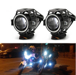Motorcycle Headlight Led U7 Motorbike Driving Fog Daytime Running Light Drl Light Lamp Switch Moto Accessories