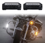 Motorcycle Highway LED Crash Bar Lights Switchback Driving Light For Touring Models