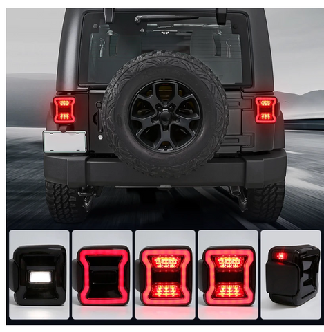 New Version LED Taillights For Jeep Wrangler JL 2018-2019