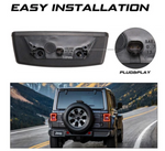New Version LED Smoked Taillights & Smoked LED 3rd Brake Light Compatible For 2018-2019 Jeep Wrangler JL