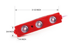 Red 8 LED Rock Light Pods Truck Bed Lighting Kit W/ Switch