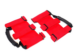 Red Front And Rear Roll Bar Grip Handle