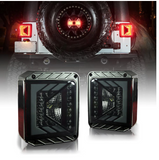Rival Series LED Taillights With Smoke Lens For 2007 - 2018 Jeep Wrangler JK JKU