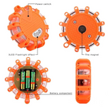 Road Flare, Flashing Warning Light Emergency Signal Warning LED Light Beacon With Magnetic Base For Car Truck Boat