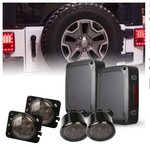 Smoke LED Tail Lights & Turning Signals With Fender Flares Lights