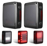 Smoked LED Tail Lights & Metal Tail Lights Cover
