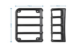 Smoked LED Tail Lights & Metal Tail Lights Cover