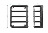 Smoked LED Tail Lights & Metal Tail Lights Cover