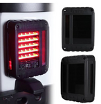 Smoked LED Taillights With Smoked Third LED Replacement Brake Light