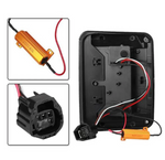 Smoked LED Taillights With Smoked Third LED Replacement Brake Light