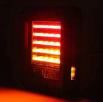 Smoked LED Taillights With Smoked Third LED Replacement Brake Light