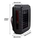 Smoked LED Taillights With Smoked Third LED Replacement Brake Light