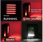 Smoked LED Taillights With Smoked Third LED Replacement Brake Light
