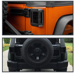 Smoked LED Taillights With Smoked Third LED Replacement Brake Light