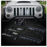 4PC 8" Single Row CREE LED Grille Light Kit