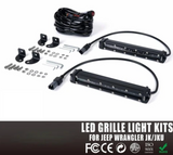 4PC 8" Single Row CREE LED Grille Light Kit