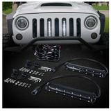 5PC 8" Single Row CREE LED Grille Light Kit