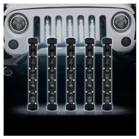 5PC 8" Single Row CREE LED Grille Light Kit