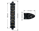 5PC 8" Double Row Philips LED Grille Light Kit