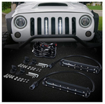 3PC 8" Single Row CREE LED Grille Light Kit