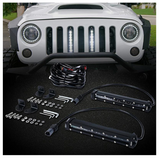 3PC 8" Single Row CREE LED Grille Light Kit