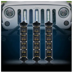 3PC 8" Double Row Philips LED Grille Light Kit