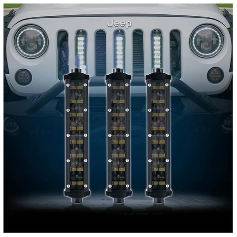 3PC 8" Double Row Philips LED Grille Light Kit