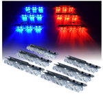 36 LED Patrol Series Red Blue Grille Strobe Light Set