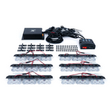 36 LED Patrol Series Red Blue Grille Strobe Light Set