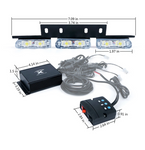 36 LED Patrol Series Red Blue Grille Strobe Light Set