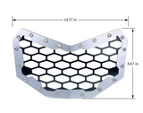 Silver Steel Mesh Grille For 2017 Can-Am Maverick X3