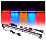 RZ Series 30" Offroad Rear Chase LED Strobe Light Bar With Brake Reverse - Red Blue Yellow Blue Red