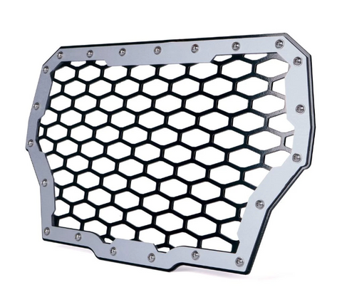 Silver Steel Mesh Grille For 2017 Polaris RZR Turbo Models
