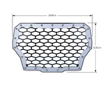Silver Steel Mesh Grille For 2017 Polaris RZR Turbo Models