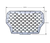 Silver Steel Mesh Grille For 2017 Polaris RZR Turbo Models