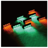 Green/Amber G1 Series 8 LED Hide A Way Emergency Strobe Light Set