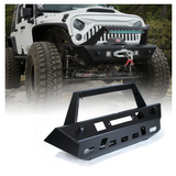 Iguana Series Front Bumper W/ Winch Plate For 07-17 Jeep Wrangler