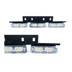 LED Patrol Series White Red Grille Strobe Light Set