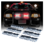 LED Patrol Series White Red Grille Strobe Light Set